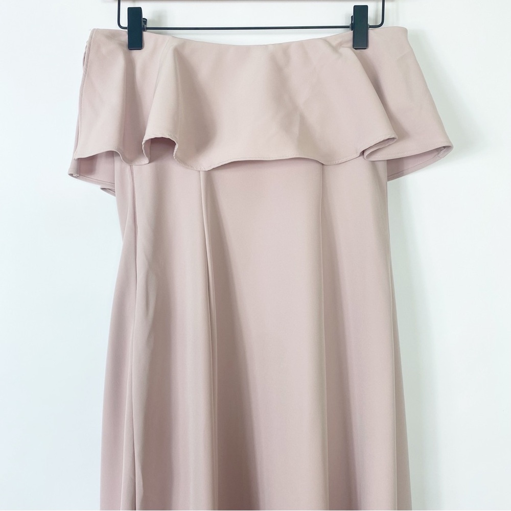 Show Me Your Mumu Strapless Ruffle Gown Wedding Guest Elegant Party Ball Chic S - Picture 6 of 13